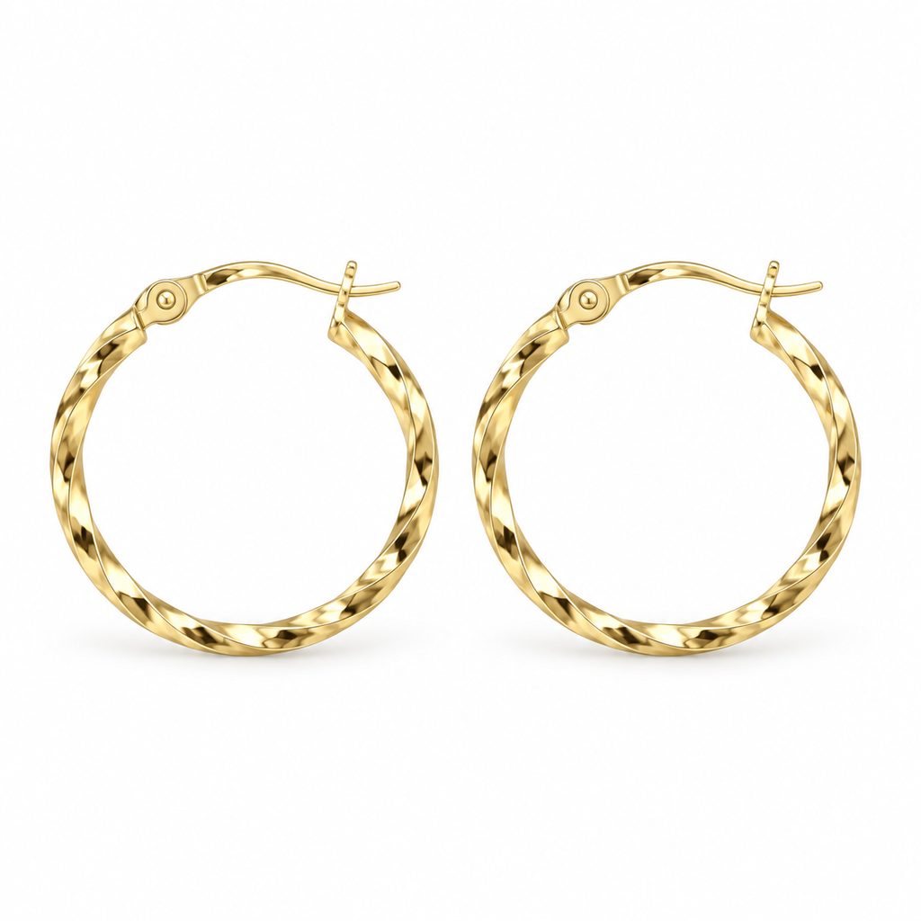 Twisted Hoop Earrings