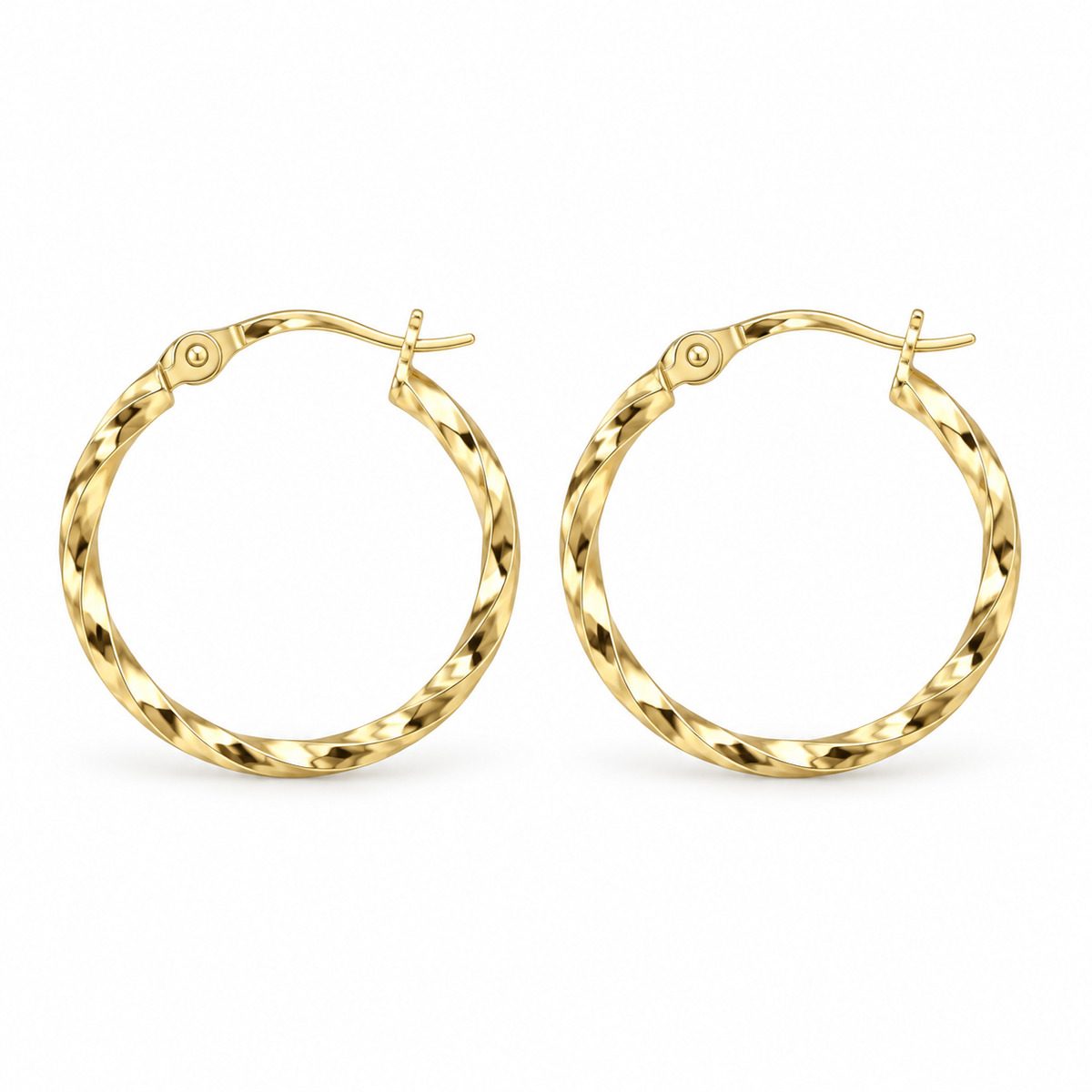Twisted Hoop Earrings